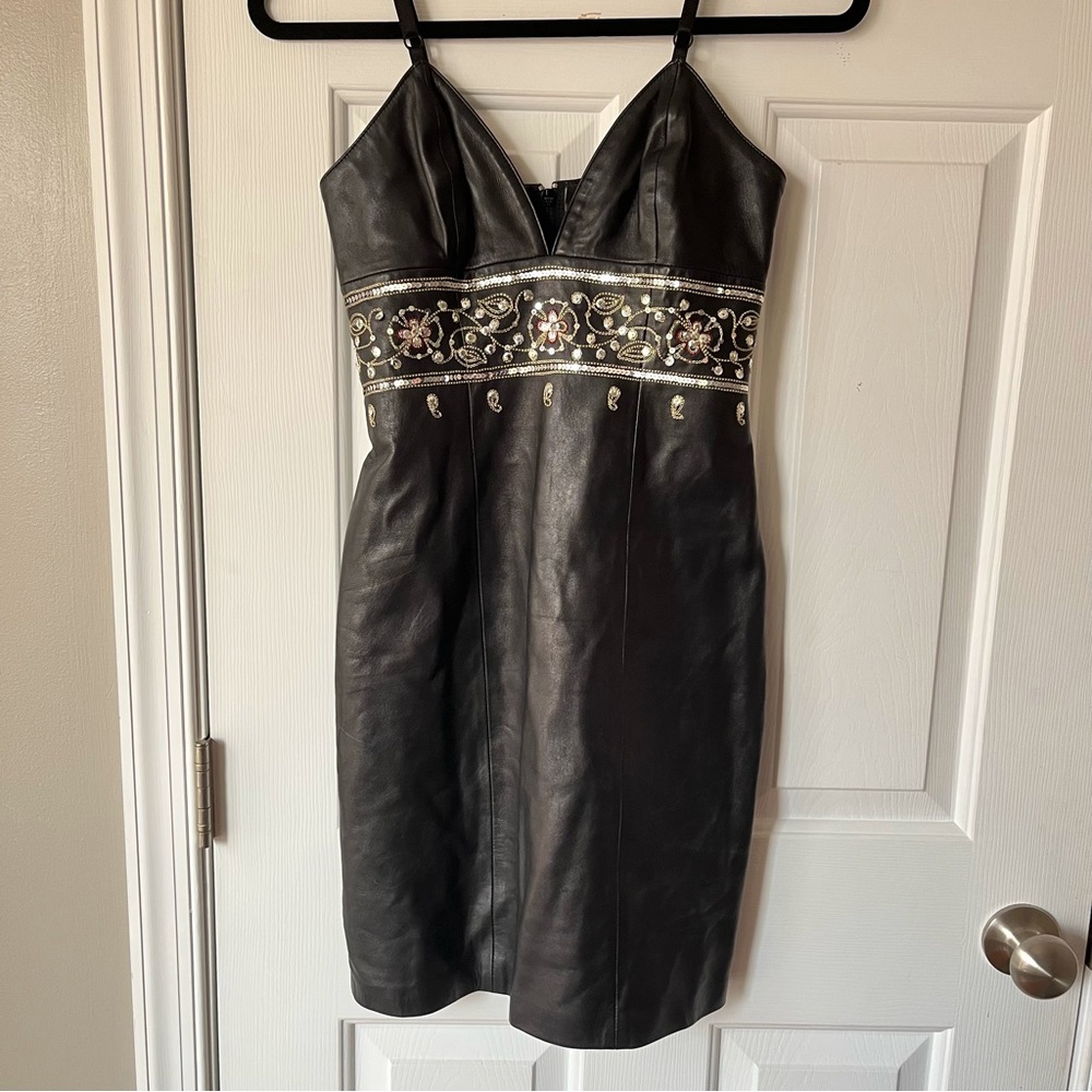 COPY - Michael Hoban for North Beach Leather mini dress